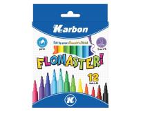 Opakowanie Flamastry 12 kolorów KARBON