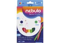 Opakowanie Flamastry dwustronne 12 kolorów NEBULO