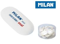 Opakowanie Gumka owalna biała (16szt) MILAN
