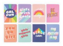 Opakowanie Kieszonkowe Mini Notesy - GRL PWR 8 sztuk