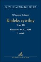 Okładka książki Kodeks cywilny T.3 Komentarz do art. 62710888