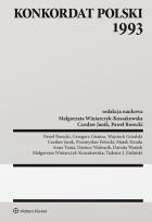 Okładka książki Konkordat polski 1993