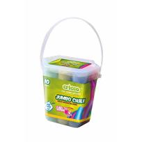 Opakowanie Kreda kolorowa Jumbo wiaderko 10szt CRICCO