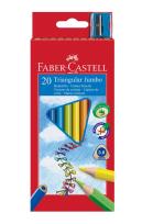 Okładka książki Kredki Jumbo trójkątne 20 kol + temp FABER CASTELL
