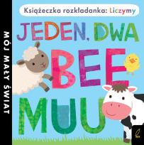 Okładka książki Książka rozkładanka. Jeden, dwa, bee, muu