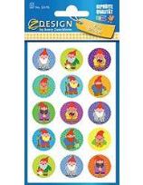 Opakowanie Naklejki papierowe - Krasnoludki