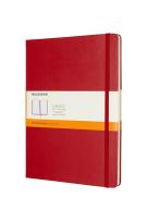 Opakowanie Notes Moleskiny XL linie  w twardej oprawie czerwony 192 strony