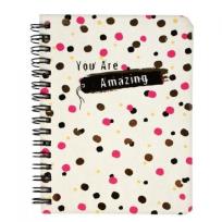 Opakowanie Notes na spirali kropki