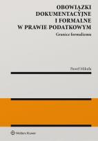 Okładka książki Obowiązki dokumentacyjne i formalne w prawie..