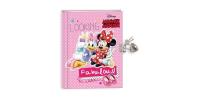 Opakowanie Pamiętnik z kłódką Minnie Mouse