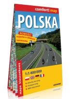Okładka książki Polska kieszonkowa laminowana mapa samochodowa 1:1 400 000