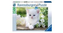 Opakowanie Puzzle 1500 Biały kotek
