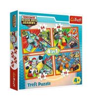Opakowanie Puzzle 4w1 Akademia Transformersów TREFL