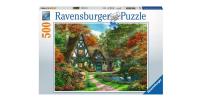 Opakowanie Puzzle 500 Domek wiejski jesienią