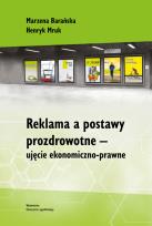Okładka książki Reklama a postawy prozdrowotne
