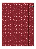 Opakowanie TECZKA Z GUMKĄ A4 BASIC GROSZKI CZERWONA