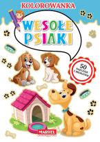 Okładka książki WESOŁE PSIAKI KOLOROWANKA