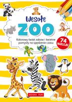Okładka książki WESOŁE ZOO PLUS NAKLEJKI Z BROKATEM