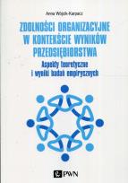 Okładka książki Zdolności organizacyjne w kontekście wyników przedsiębiorstwa