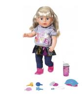 Opakowanie Baby Born - Lalka interaktywna siostrzyczka blond