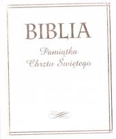 Okładka książki Biblia. Pamiątka Chrztu Świętego (złocona)
