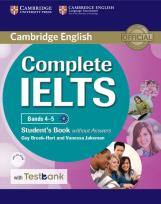 Okładka książki Complete IELTS Bands 4-5 Student's Book without Answers with CD-ROM with Testbank