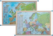 Okładka książki Europa mapa ścienna dwustronna polityczno - fizyczna 1:12 000 000