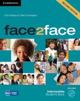 Okładka książki face2face 2ed Intermediate Student's Book  z płytą DVD