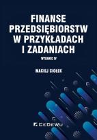 Okładka książki Finanse przedsiębiorstw w przykładach i zadaniach