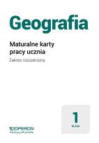 Okładka książki Geografia LO 1 Maturalne karty pracy ZR w.2019