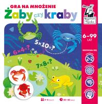 Okładka książki GRA NA MNOŻENIE ŻABY CZY KRABY KAPITAN NAUKA