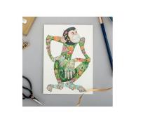 Opakowanie Karnet A084 B6 + koperta Małpa