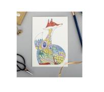 Opakowanie Karnet A097 B6 + koperta Żółty lis