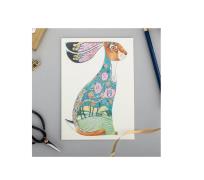 Opakowanie Karnet A098 B6 + koperta Niebieski zając