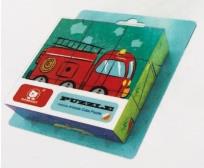 Opakowanie Klocki drewniane Wóz strażacki 9 el.