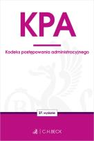 Okładka książki KODEKS POSTĘPOWANIA ADMINISTRACYJNEGO WYD. 37