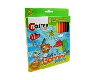 Opakowanie Kredki świecowe 12 kolorów Noster