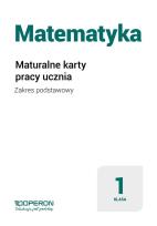 Okładka książki Matematyka LO 1 Maturalne karty pracy ZP cz.1 2019