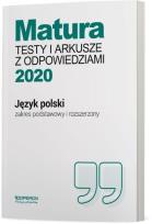 Okładka książki Matura 2020 J. polski Testy i arkusze ZPiR