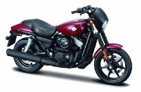 Opakowanie MOTOCYKL 2015 STREET 750 BORDOWY SKALA 1:18
