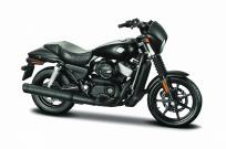 Opakowanie MOTOCYKL 2015 STREET 750 CZARNY  SKALA 1:18