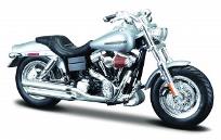 Opakowanie MOTOCYKL FXDFSE CVO FAT BOB 2009 SREBRNY SKALA 1:18