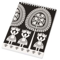 Opakowanie Notes FOLK na spirali - format A5 - kurpiowski