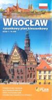 Okładka książki Plan kieszonkowy rys.-Wrocław 1:16 500 w.2019