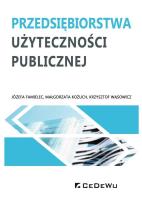 Okładka książki Przedsiębiorstwa użyteczności publicznej