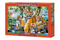 Opakowanie Puzzle 1000 Tigers by the Stream CASTOR