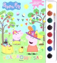 Okładka książki Świnka Peppa. Malowany świat. Kolorowy sad