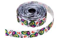 Opakowanie TASIEMKA DEKORACYJNA FOLK ROLKA 10M KOGUTY