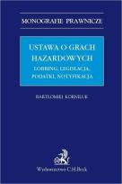 Okładka książki Ustawa o grach hazardowych