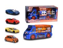 Opakowanie Van na samochodziki + 4 auta